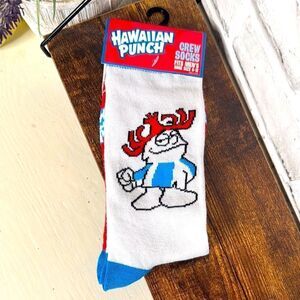 NWT Hawaiian Punch Retro Vintage Mens’ Crew Socks 6-12